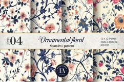 Ornamental Floral Pattern| Elegant Floral Texture Product Image 1