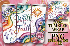 Sweet Sublimation 20oz tumbler wrap, Christian Product Image 1