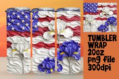Freedom&#039;s Mark 3D Flag Tumbler Wrap - 20oz Product Image 1