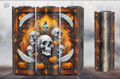 4 Halloween Tumbler Wrap Sublimations, 20 oz Product Image 3