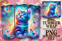 ENCHANTING VIEWS 20oz TUMBLER WRAP, Cat Product Image 1