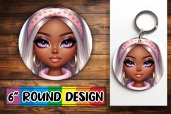 Cheerful Ornaments Circle PNG, Love Girl Product Image 1