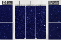 Navy Blue Glitter Tumbler Wrap| Tumbler Sublimation Product Image 1