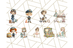 Cute Career Clipart Watercolor Professions Clip Art for Kids Product Image 4