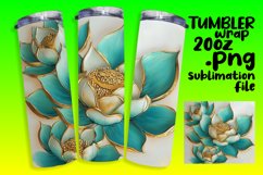 VIBRANT 20oz Tumbler Artwork , 3D Flower Product Image 1