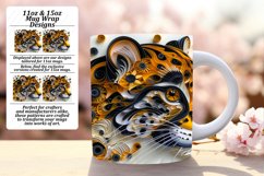 Kitty Kaleidoscope: Sublimation Cat Lover Mug - 3D Design Product Image 1