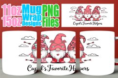 Lively afternoons 11oz 15oz sublimation wrap, Love Gnome Product Image 1