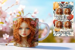 Charming 15oz Mug Wrap Png Artwork , Fairy Product Image 1