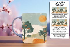 Minimalist Boho Design Mug Wrap 11oz 15oz Product Image 1