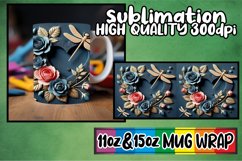 Enchanting evenings 11oz 15oz mug wrap, 3D Heart Product Image 1