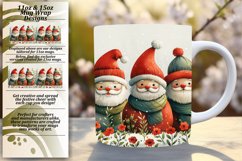 Gingerbread Holiday Wrap 11oz/15oz Mug Sublimation Design Product Image 1