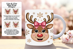 Happy 15oz Mug Wrap Png Template , Cute Christmas Product Image 1