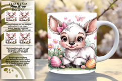 Dazzling 15oz Mug Wrap Png Template , Cute Easter Product Image 1