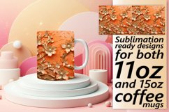 Blossom Leopard Glitter Mug Sublimation Product Image 1