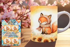 Floral 11oz Mug Wrap Png Template , Animals Product Image 1