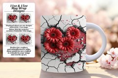 Floral Elegance: 3D Heart Wrap Mug Selection Product Image 1