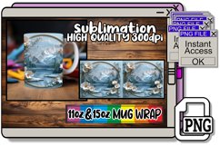 Meadow Serenity: 3D Mug Sublimation 15oz Product Image 1