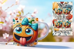 Timeless 15oz Mug Wrap Png Design , Cute Pumpkin Product Image 1