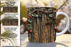 Happy 11oz Mug Wrap Png Template , Christmas Product Image 1