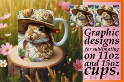 Joyful Spring Bunny Mug Design 15oz Product Image 1