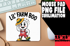 COZY MOUSE MAT CREATIVE SUBLIMATION, Funny Ghost Product Image 1