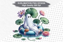 Halloween Ghost - Halloween clipart Sublimation PNG Design Product Image 1