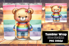 Beautiful Gift: 20oz Tumbler Wrap , Teddy Bear Product Image 1