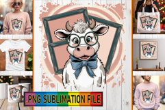 Whimsical TSHIRT Gift Ideas, Cute Cow Product Image 1