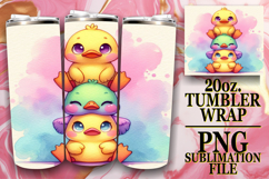 Blissful travels 20oz tumbler wrap, Cute Animals Product Image 1