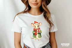 Christmas Mice PNG Sublimation Winter Mouse PNG Product Image 2