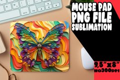 Springtime Magic 3D Mouse Pad with Colorful Butterflies Product Image 1