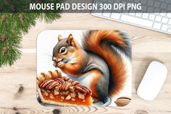 Squirrel Mouse pad Sublimation - Thanksgiving Animal PNG Product Image 1