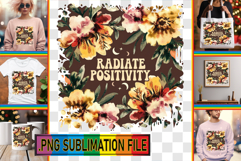Joyful PNG Designs for Gifts, Flower Quote Product Image 1