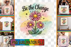 FUN PNG TSHIRT Designs, Flowers Quote Product Image 1