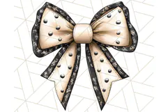 Western Style Bow PNG, Cute Cowboy, Cowgirl Coquette Png Product Image 4