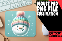 Blissful Mouse Pad Design Ideas, Snowman Product Image 1