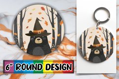 Boho Animal Round Design Halloween Keychain Product Image 1