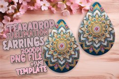 Elegant Teardrop Design for Crafting , Mandala Product Image 1