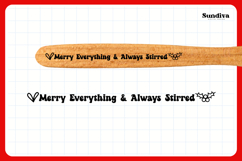 Christmas Wooden Spoon Handle Quotes SVG - Merry Everything Product Image 3