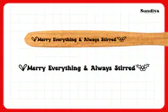 Christmas Wooden Spoon Handle Quotes SVG - Merry Everything Product Image 3