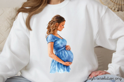 Mothers Day Pregnant Sublimation PNG Product Image 1