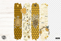 Honey Bees Brushtrokes Clipart Product Image 1
