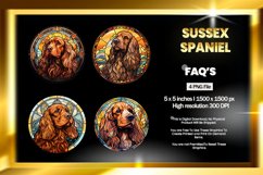 Sussex Spaniel Dog Stained Glass - 04 Variations Product Image 1