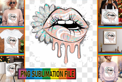 Fun TOTE BAG Ideas Magic, Dripping Lips Product Image 1