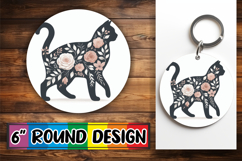 Bright Ornaments Round Sublimation, Flower Animals Product Image 1
