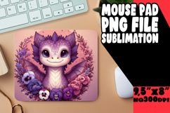 Blissful MOUSE MAT PNG Style, Dragon Product Image 1
