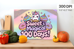 100 days of school Cutting Board PNG Design, Teacher PNG Product Image 1