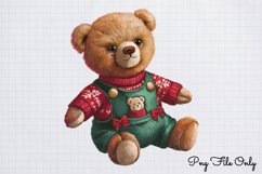 Woodland Christmas Animals Cliparts PNG Product Image 1