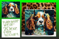 Colorful Dog Tumbler Wrap - Artistic Sublimation Product Image 1