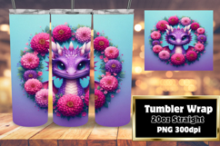 RICH 20oz Tumbler PNG Design , Dragon Product Image 1